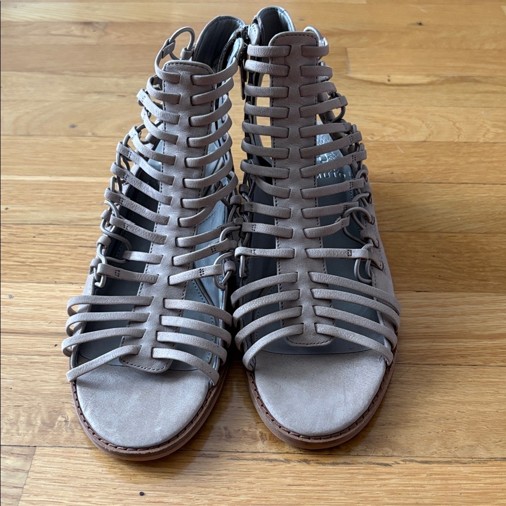 Vince Camuto Taupe Strappy Sandals